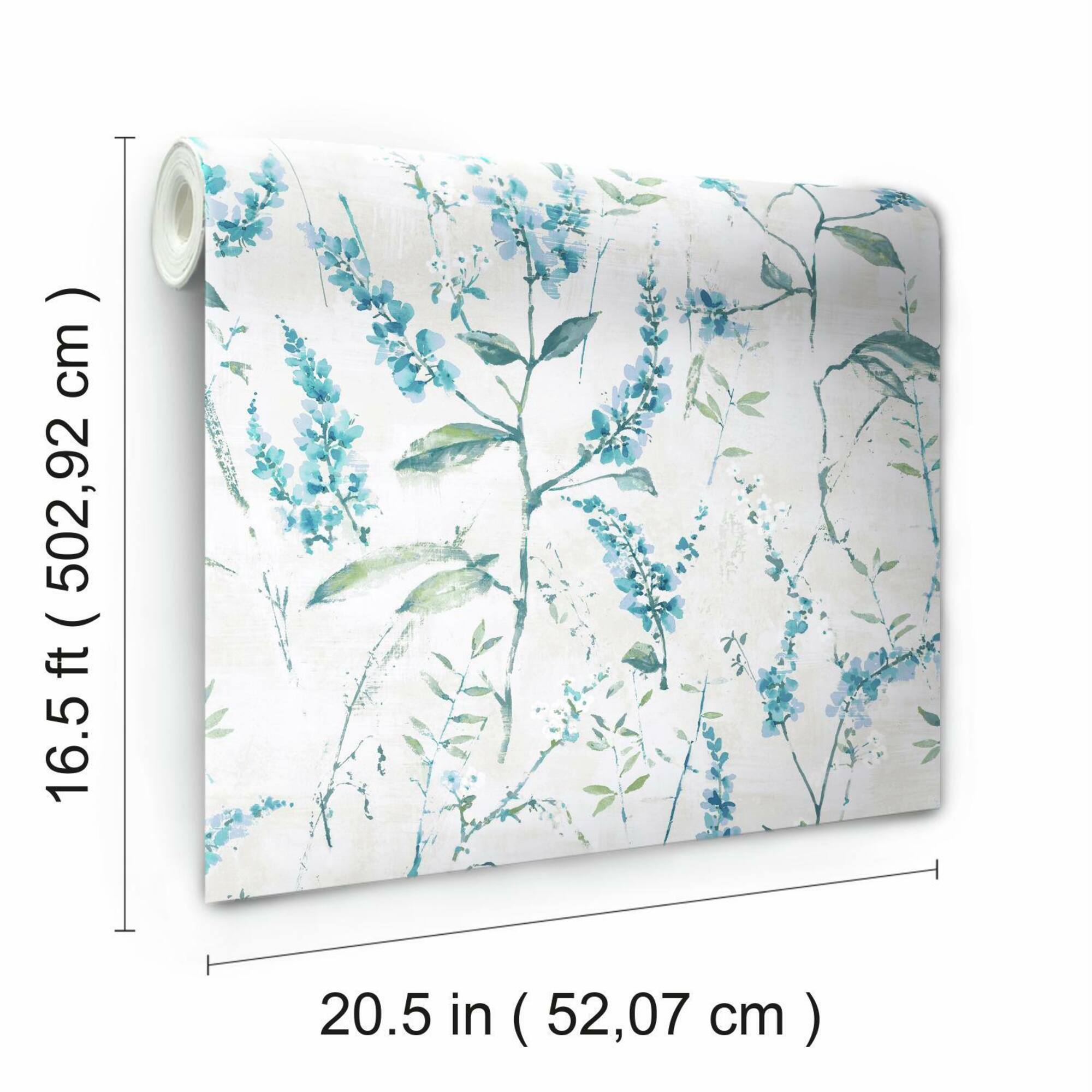 RoomMates Floral Sprig Peel & Stick Wallpaper